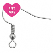 Stainless Steel - Rostfrei Stahl Schmuckzubeh&ouml;r Ohrringe / Ohrh&auml;nger Antik silber