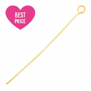 Stainless Steel - Rostfreiem Stahl Schmuckzubeh&ouml;r Kettelstifte 50mm Gold