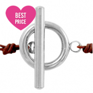 Stainless Steel - Rostfrei Stahl Schmuckzubeh&ouml;r Kapitelverschluss Silber