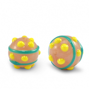 Acryl perlen Punkte Green-yellow