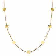 Ketten aus Stainless Steel - Rostfreiem Stahl Blume Gold