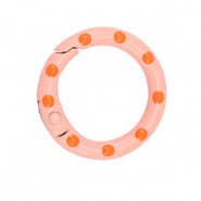 Farbiges Zubeh&ouml;r Schl&uuml;ssel Anh&auml;nger Ring Pink-orange