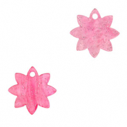 Resin Anh&auml;nger Blume Pink