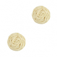 Bast Anhänger 12mm Beige
