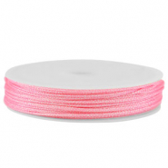 Makramee Band geflochten 0,8mm Pink metallic