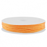 Makramee Band geflochten 0,8mm Orange metallic