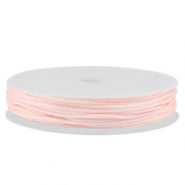 Makramee Band geflochten 0,8mm Light pink metallic