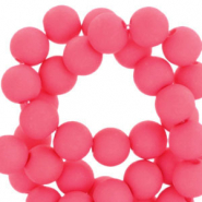 8 mm Acrylperlen Neon pink