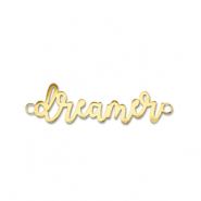 Stainless Steel - Rostfrei Stahl Anh&auml;nger Zwischenst&uuml;ck ''dreamer'' Gold