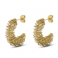 Ohrringe / Ohrstecker aus Stainless Steel - Rostfreiem Stahl Gold