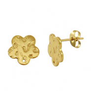 Ohrringe aus Stainless Steel - Rostfreiem Stahl Ohrstecker Gold