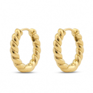 Ohrringe aus Stainless Steel - Rostfreiem Stahl Creolen Gold