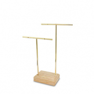 Schmuckdisplay f&uuml;r Ohrringe Natural-gold