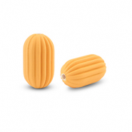 Acryl Perlen Oval Orange