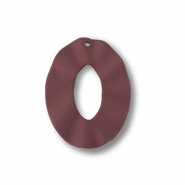 Acryl Anh&auml;nger Oval Dark red-brown
