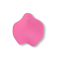Acryl Anh&auml;nger Blatt Magenta pink