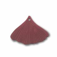 Acryl Anh&auml;nger Blatt Dark red-brown