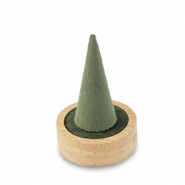 Schmuckdisplay f&uuml;r Ringe Natural-olive green