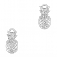 Stainless Steel - Rostfrei Stahl Anh&auml;nger Ananas Silver