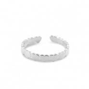 Ringe aus Stainless Steel - Rostfreiem Stahl Herz Silver