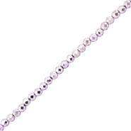 Top Glas Facett Perlen 2mm Rund Metallic purple