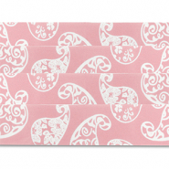 Bandana-Set 4 St&uuml;ck Light pink-white