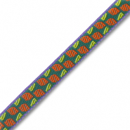 Schmuckband mit Text Green-orange-purple