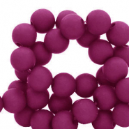 6 mm Acrylperlen Berry wine red