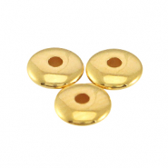DQ Metall Perlen disc 4x1.5 mm Gold (nickelfrei)