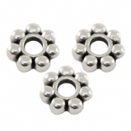 DQ Metall Perlen Spacer Bali Ringe 6mm Antik silber (Nickelfrei)