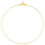 Metall Zubeh&ouml;r DQ Creolen H&auml;nger 60mm Gold (nickelfrei)