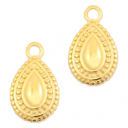 Metall Anh&auml;nger DQ Tropfen Gold (Nickelfrei)