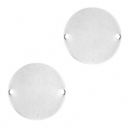 Designer Quality Metall für ImpressArt Zwischenstück rund 15mm Antik Silber (nickelfrei)