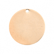 Designer Quality Metall für ImpressArt Anhänger rund 20mm Rosegold (nickelfrei)