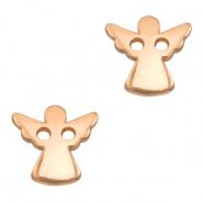 Metall Anhänger DQ Zwischenstück Angel Rosegold (Nickelfrei)