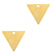 Metall Anhänger DQ Triangle Gold (Nickelfrei)