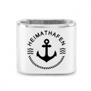 Metall Schieber DQ Anker Mix & Match Antik silber (Nickelfrei)