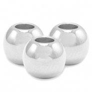 Metall Perlen DQ 4mm Antik silber (Nickelfrei)