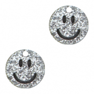 Plexx Anh&auml;nger Smiley Silver glitter