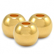 Metall Perlen DQ 5mm Gold (Nickelfrei)