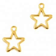 Metall Anh&auml;nger DQ Star Gold (Nickelfrei)