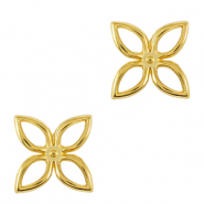 Metall Anh&auml;nger DQ Anh&auml;nger / Zwischenst&uuml;ck Blume Gold (Nickelfrei)