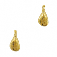 Metall Anh&auml;nger DQ Muschel Gold (Nickelfrei)