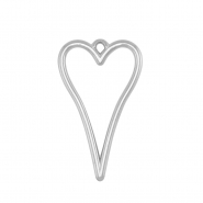 Metall Anh&auml;nger DQ Herz Antik silber