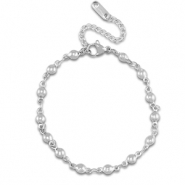 Armbänder aus Stainless Steel - Rostfreiem Stahl Ball Silver