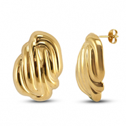 Ohrringe / Ohrstecker aus Stainless Steel - Rostfreiem Stahl Gold