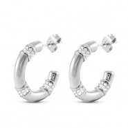 Ohrringe / Ohrstecker aus Stainless Steel - Rostfreiem Stahl Silver