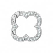 Farbiges Zubehör Schlüssel Anhänger Blume Silver