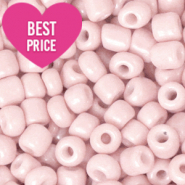 Glasperlen Rocailles 6/0 (4mm) Dusty pink
