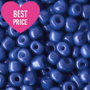 Glasperlen Rocailles 6/0 (4mm) Patriot blue